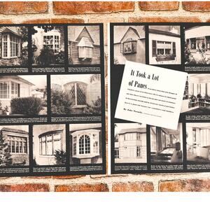 1941 Windows - It Took a Lot of Panes - Vtg MCM Home‎ Design Print Article